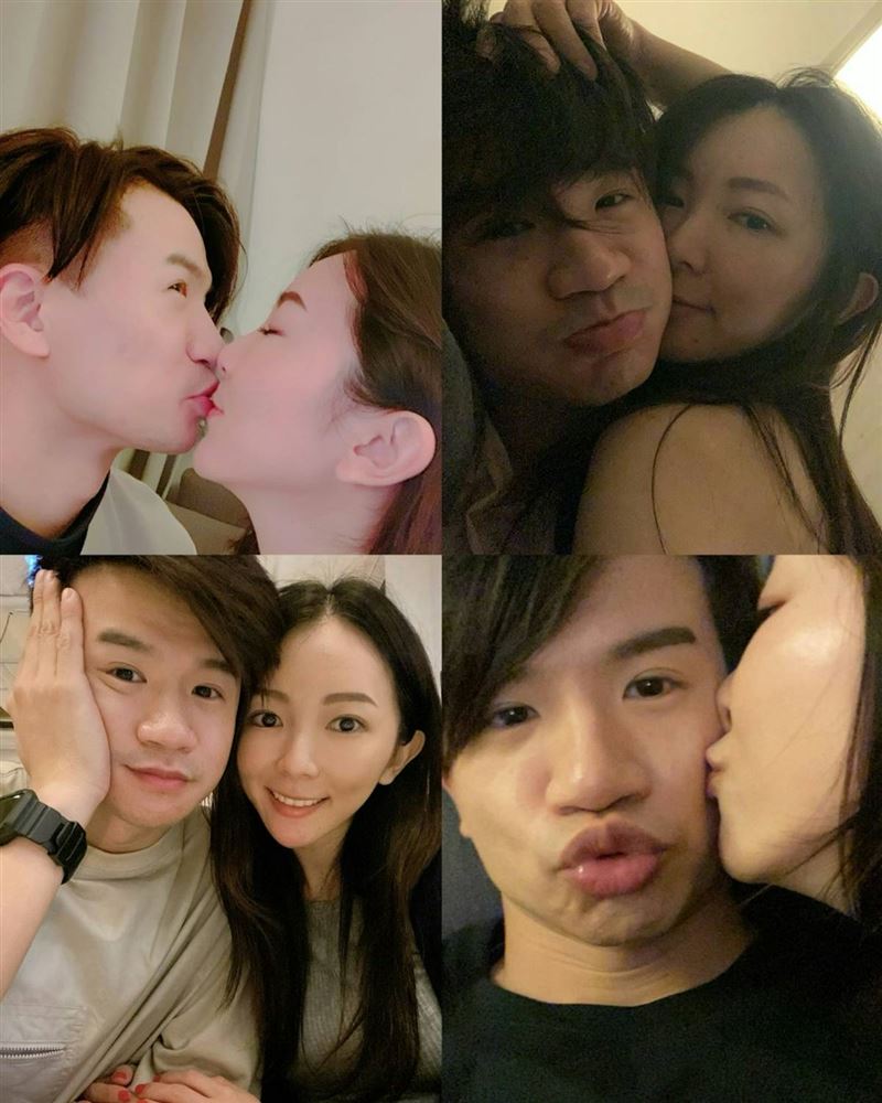 一名女化妝師突發出多張和梁釗峰的親密合照。（圖／翻攝自梁釗峰女友IG）