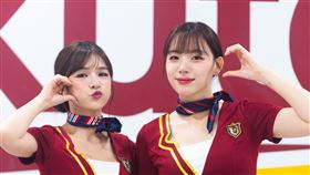 岱縈表示為何智媛（右）小粉絲。（圖／樂天桃猿提供）