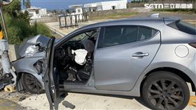 澎湖,馬公市,事故,號誌桿,駕駛,死亡,車禍▲圖片描述。（圖／翻攝畫面）