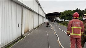 宜蘭五結鄉某食品工廠，發生氨氣外洩情形。（圖／翻攝畫面）