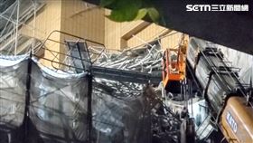 台大醫院,台北,鷹架,意外,屍僵,圍牆,工程,移工,死者▲圖片描述。（圖／翻攝畫面）