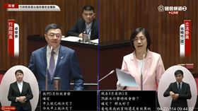 ▲翁曉玲質詢卓榮泰。（圖／翻攝自國會頻道）