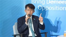 ▲在野領袖高峰會,黃國昌稱要推動法庭直播。（圖／翻攝畫面）