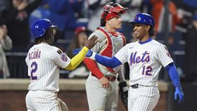 ▲林多（Francisco Lindor）連2場比賽敲出「首局首打席」全壘打。（圖／美聯社／達志影像）