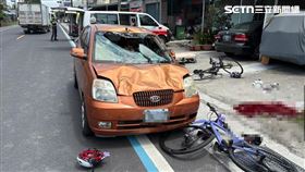 ▲康橋,成年禮,單車,環島,車禍,重傷,彰化,逆向。（圖／翻攝畫面）