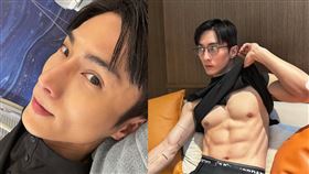 42歲的阿本貼出超精實的魔鬼身材，六塊腹肌羨煞眾人。（圖／翻攝自臉書）