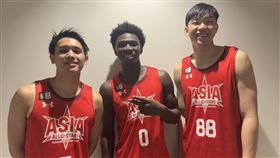 ▲台灣旅日球員游艾喆、阿巴西、曾祥鈞。（圖／翻攝自X平台 @BLG）