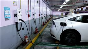 ▲EVOASIS啟用超過300支AC智能充電樁。（圖／EVOASIS提供）