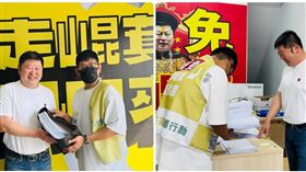 張峻送千份罷免傅崐萁連署書（圖／翻攝自微光花蓮threads）