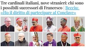 ▲教宗可能人選。（圖／翻攝自義大利晚郵報官網 Corriere della Sera）