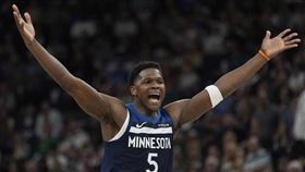 ▲明尼蘇達一哥艾德渥斯（Anthony Edwards）。（圖／美聯社／達志影像）