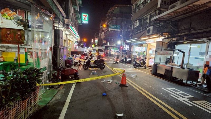 死亡車禍事故發生現場。(圖/翻攝畫面)