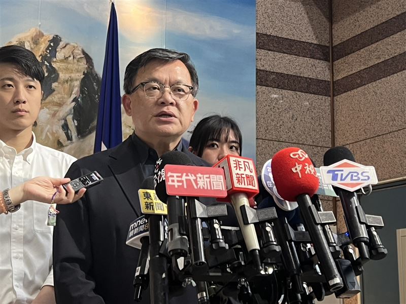 國民黨文傳會主委林寬裕23日下午接受媒體聯訪。(圖/記者蘇晏男攝影)