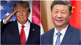 川普、習近平 圖／翻攝自X@realDonaldTrump、維基百科