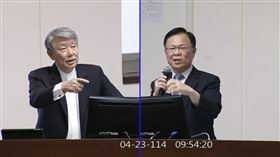 ▲2025年4月23日經濟委員會張啟楷質詢郭智輝。（圖／翻攝自國會頻道）