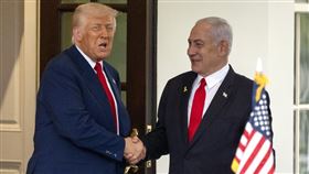 川普、以色列總理尼坦雅胡（Benjamin Netanyahu）（圖／美聯社／達志影像）