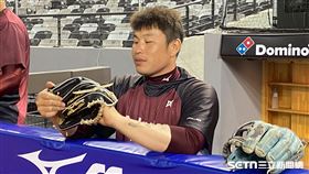 ▲樂天桃猿林泓育腰不舒服休兵。（圖／記者張沛嘉攝影）
