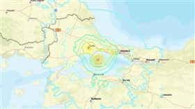 土耳其發生規模6.2地震。（圖／翻攝自USGS）