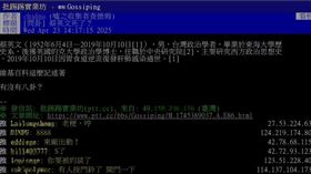 網路瘋傳監察院長陳菊病逝消息，遭高醫嚴正駁斥，如今又傳出蔡英文死訊。（圖／翻攝自PTT）