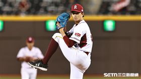 ▲中職36年例行賽，樂天桃猿先發投手黃子鵬。（圖／記者劉彥池攝影）