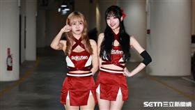 ▲中職36年例行賽，樂天女孩崔荷潾、嘎琳。（圖／記者劉彥池攝影）