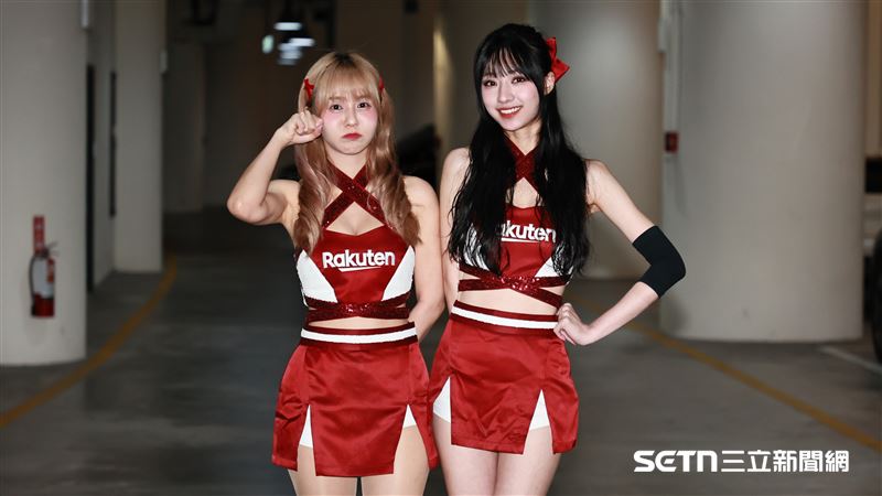 樂天女孩崔荷潾、嘎琳本季帶傷上陣。(圖/記者劉彥池攝影)