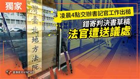 交辦書記官出槌　錯寄判決書法官遭送議處