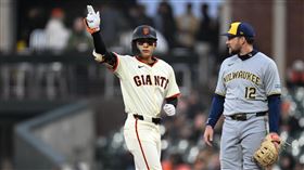 ▲李政厚敲出本季第11支二壘安打，並列大聯盟第1。（圖／路透社／達志影像）