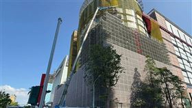 台中新光三越，氣爆，兩個半月，啟動第三階段外牆、內部修復(圖／都發局提供)
