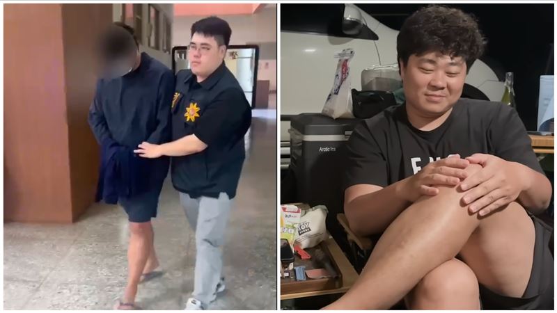 新／蔡阿嘎身邊人「G卡姐夫」落網畫面曝