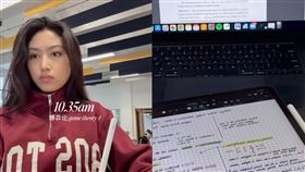 任達華女兒超認真唸書。（圖／翻攝自微博）