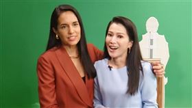 美國有線電視新聞網CNN主播Kristie Lu Stout與三立新聞主播首度同框。（圖／三立提供）