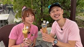 段慧琳帶著日本籍陽光旅伴後藤友嗣（Tomo桑）輕旅行。(圖／民視提供）