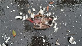 斑鳩誤觸高壓電造成爆炸短路。（圖／里長林清得提供） 