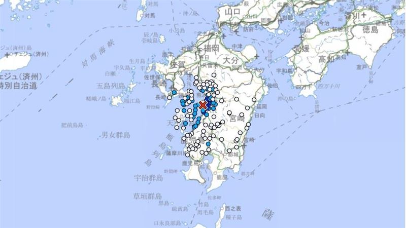 新／中日淺層地震！熊本規模4.2、四川4.9