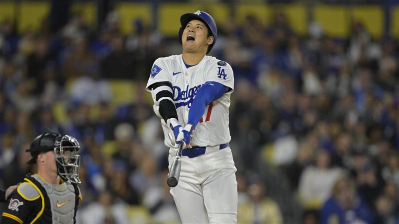 對決海盜狀元　大谷追打沒進壘曲球遭三振
