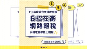 ▲報稅必知／6招報稅免跑國稅局　手機線上一鍵搞定（圖／財政部提供） 