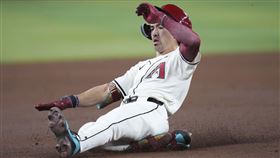 ▲卡洛爾（Corbin Carroll）單場2度刷新大聯盟最快三壘安打跑速。（圖／美聯社／達志影像）