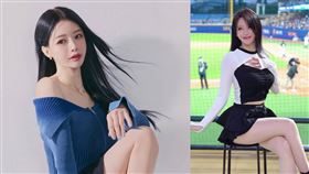 李雅英昨與「富邦三本柱」辣跳椅子舞賣力演出。