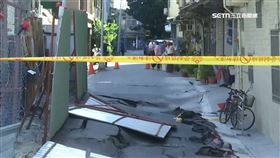 2022年高雄有處建案，因為地下工程疏失，導致旁邊的7戶透天傾斜需要拆除重建。（圖／三立新聞台）