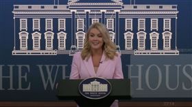 ▲白宮發言人李威特對網紅簡報川普就職百日政績。（圖／翻攝白宮Youtube頻道畫面）