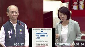 簡舒培質詢談死亡連署（圖／翻攝畫面）