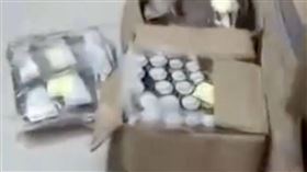 隨意棄置在地上的成品。（圖／翻攝自微博）