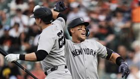 ▲洋基1局上連續擊出4支全壘打寫紀錄。（圖／美聯社／達志影像）