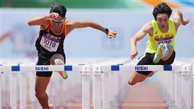 ▲公開男110m跨欄金牌林翊凱（右）。（圖／長榮大學114全大運執辦提供） 