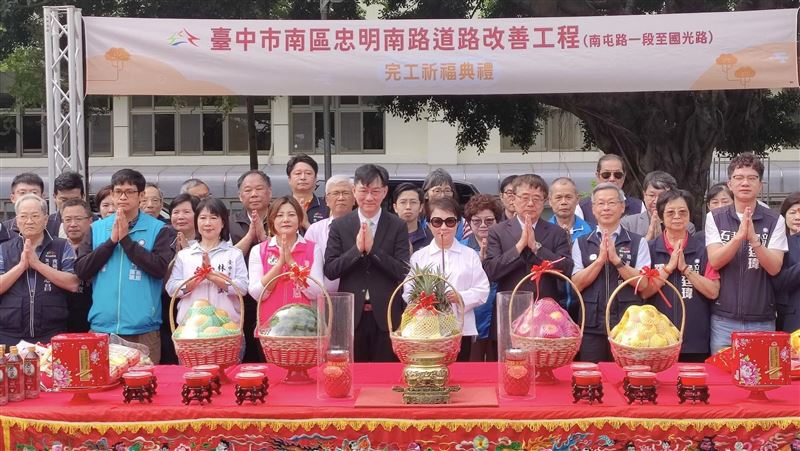 中市忠明南路道路改善完工　提升通行安全