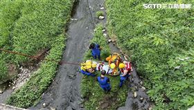 浮屍,台中,大里,中投快速道路,旱溪（圖／翻攝畫面）