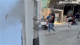 屋主情侶接獲通知趕回家救貓。（圖／翻攝畫面）