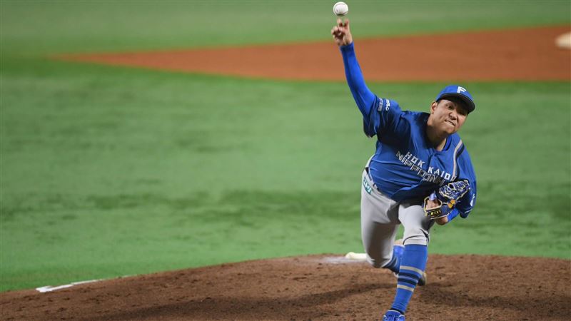 古林睿煬拿下日職首勝。(圖/ⒸH.N.F.提供)