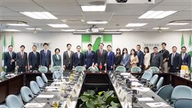 日本自民黨青年局訪團2日下午拜訪民進黨中央黨部（圖／民進黨提供）